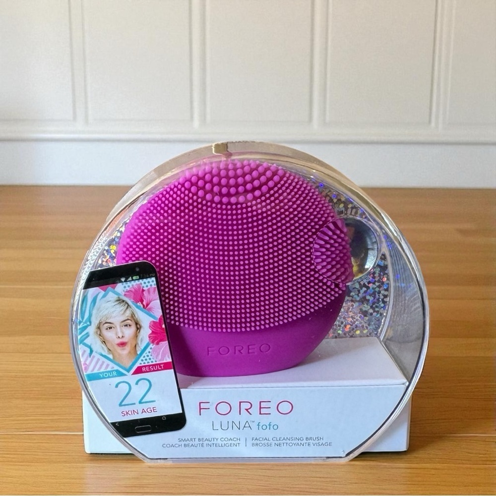 FOREO LUNA fofo Smart Facial Cleansing Brush – Purple – New in Box